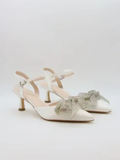 Pumps met bandje wit