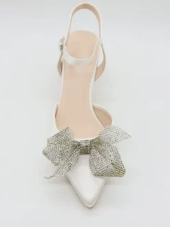 Pumps met bandje wit