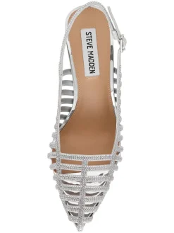 Pumps met bandje zilverkleurig