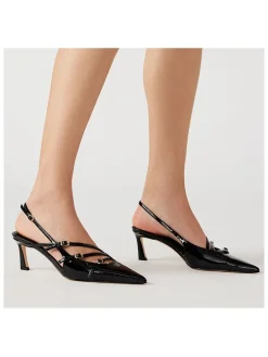 Pumps met bandje zwart