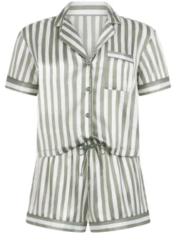 Pyjama kaki/crème