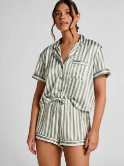 Pyjama kaki/crème
