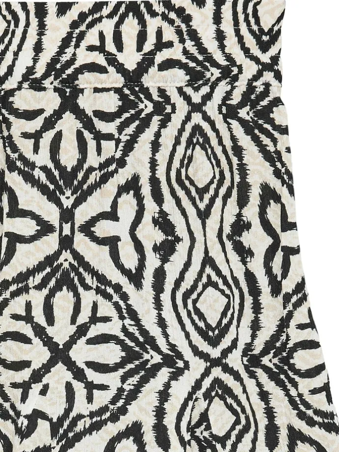 Rok beige/zwart