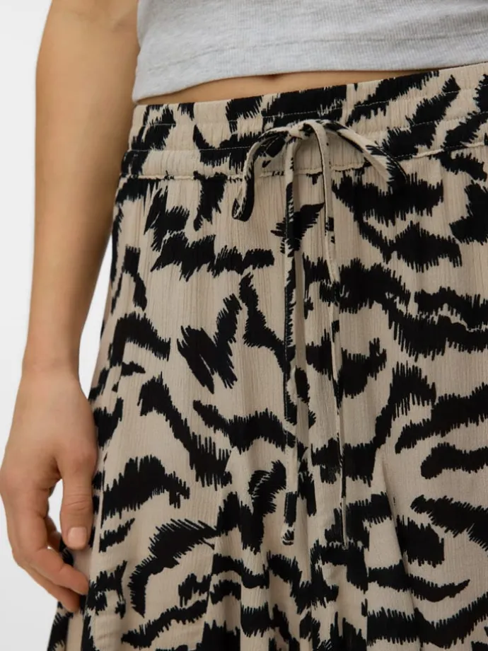 Rok beige/zwart