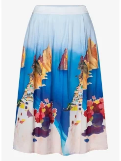 Rok blauw/wit