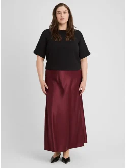 Rok bordeaux rood