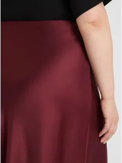Rok bordeaux rood