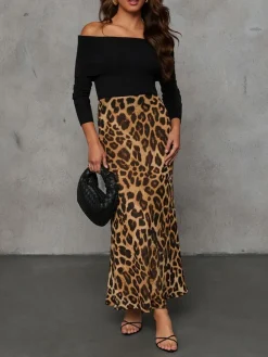 Rok camel/zwart