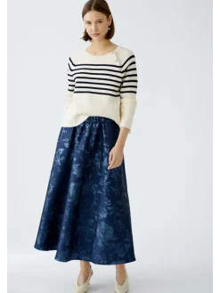 Rok donkerblauw