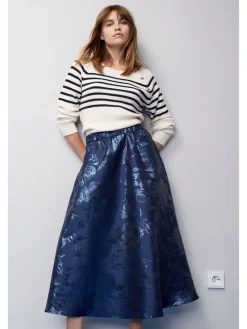 Rok donkerblauw