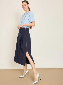 Rok donkerblauw