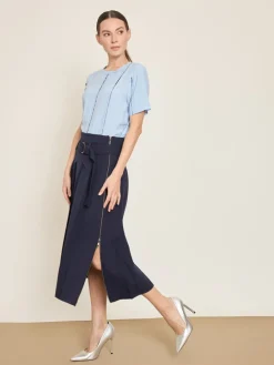Rok donkerblauw