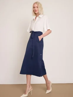 Rok donkerblauw