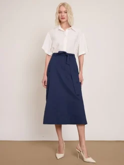 Rok donkerblauw