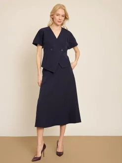 Rok donkerblauw