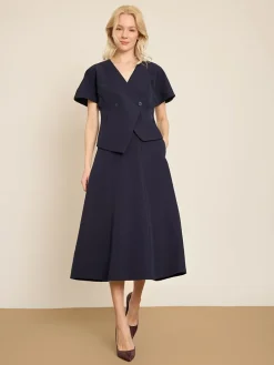 Rok donkerblauw