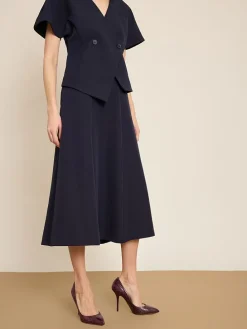 Rok donkerblauw