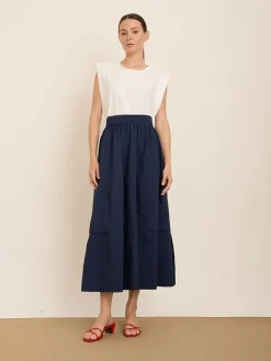 Rok donkerblauw