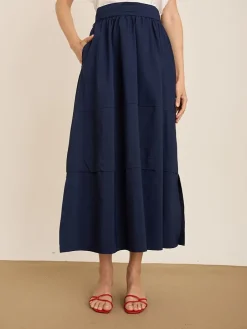 Rok donkerblauw
