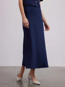 Rok donkerblauw