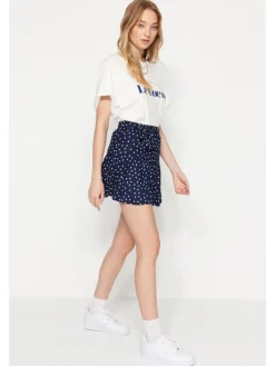 Rok donkerblauw