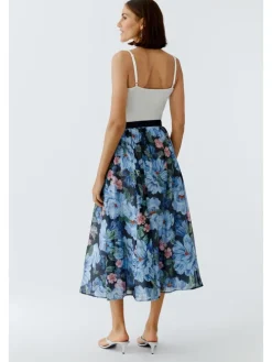 Rok lichtblauw/donkerblauw