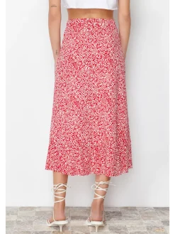 Rok rood/wit