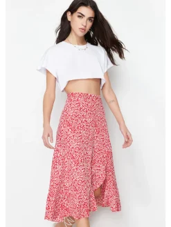 Rok rood/wit