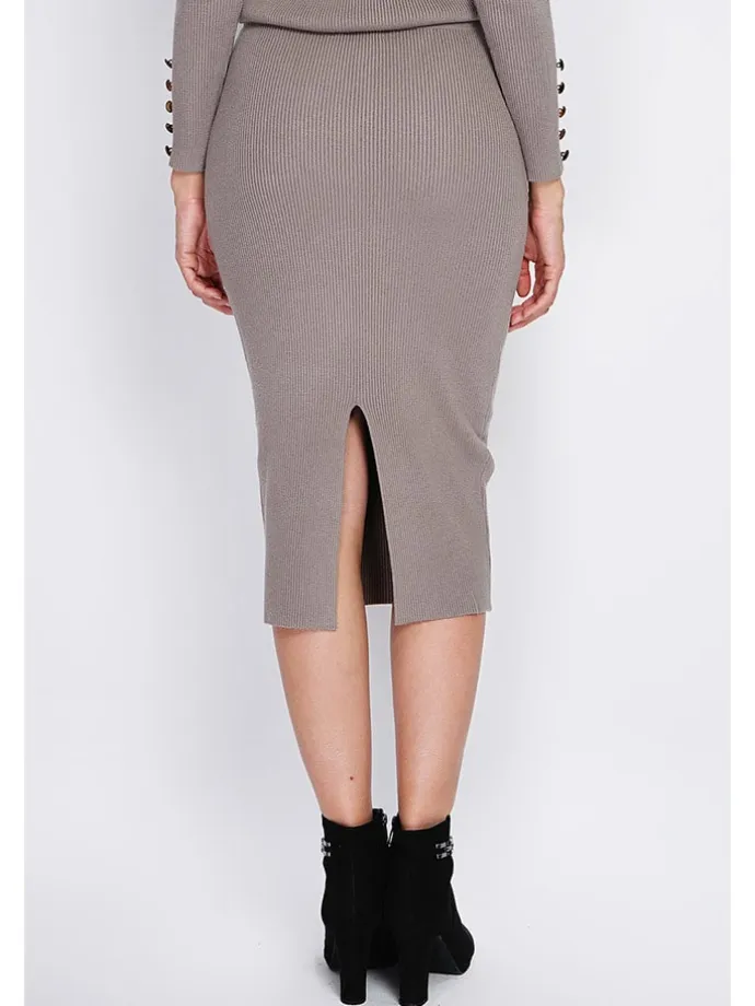 Rok taupe