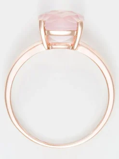 Roségouden ring "Quartz unique" met edelsteen