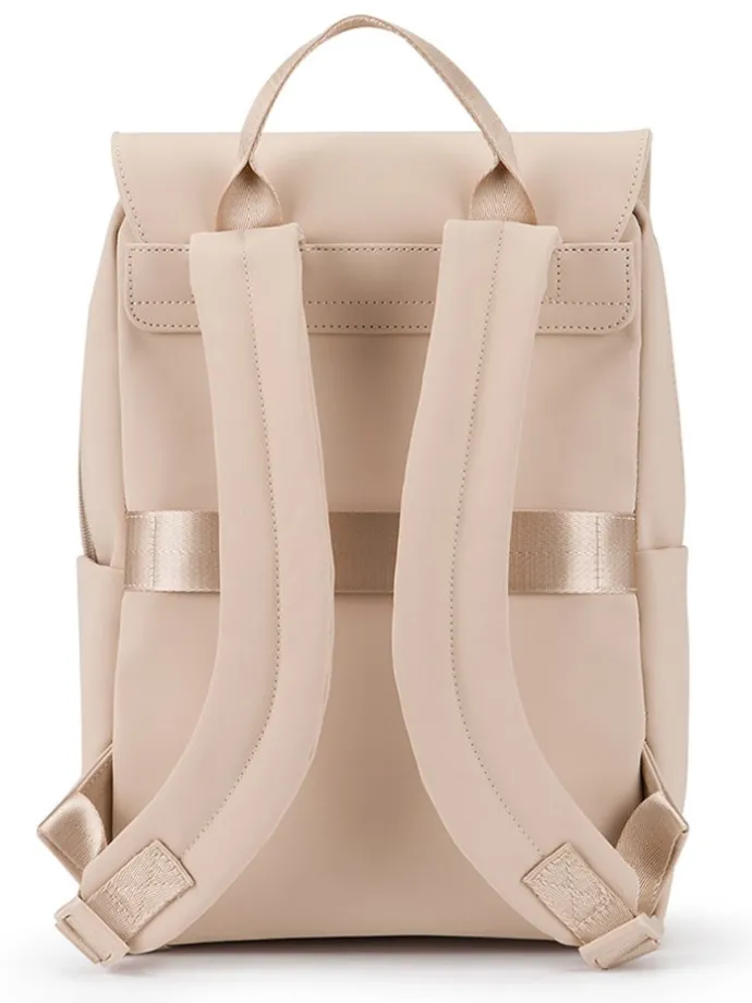 Rugzak beige - (B)26 x (H)39 x (D)15 cm
