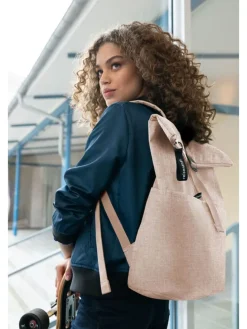 Rugzak beige - (B)43 x (H)43 x (D)17 cm