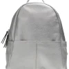Rugzak "Handlist Lulu" zilverkleurig - (B)24,5 x (H)30 x (D)12 cm