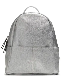 Rugzak "Handlist Lulu" zilverkleurig - (B)24,5 x (H)30 x (D)12 cm