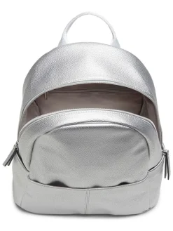Rugzak "Handlist Lulu" zilverkleurig - (B)24,5 x (H)30 x (D)12 cm