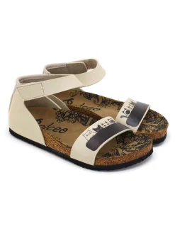 Sandalen beige/zwart