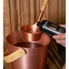 Saunalepel beige/koperkleurig - (L)43 cm