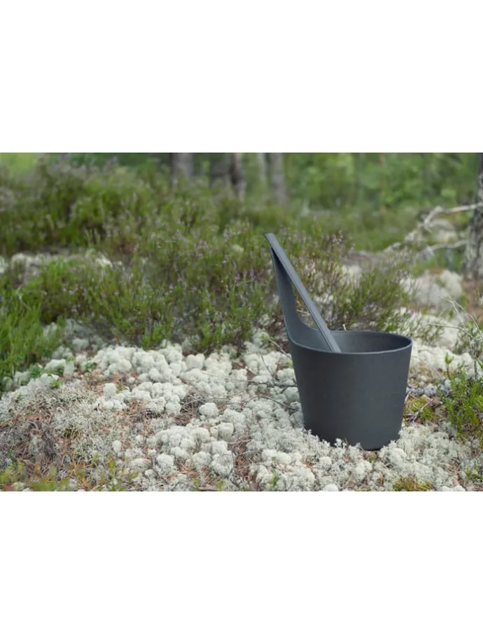 Saunalepel ''Pisara'' zwart - (L)48,5 cm