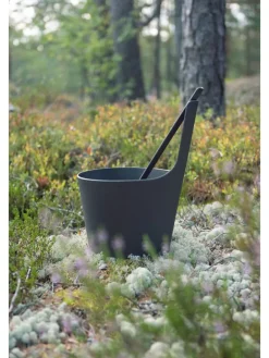 Saunalepel ''Pisara'' zwart - (L)48,5 cm