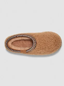 Schapenvachtpantoffels "Tasman Maxi Curly" lichtbruin