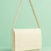 Schoudertas beige - (B)34 x (H)27 x (D)8 cm