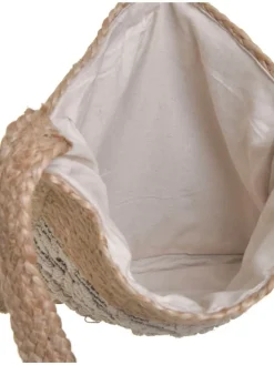 Schoudertas beige - (B)38 x (H)34 x (D)5 cm