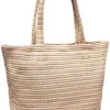 Schoudertas beige - (B)38 x (H)36 x (D)19 cm