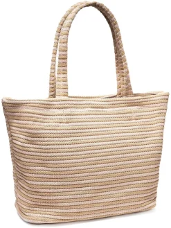 Schoudertas beige - (B)38 x (H)36 x (D)19 cm