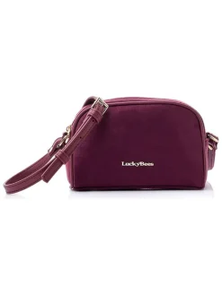 Schoudertas bordeaux - (B)21 x (H)14 x (D)8 cm
