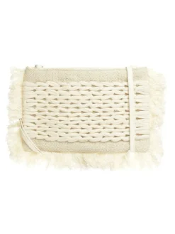 Schoudertas crème - (B)12 x (H)8 cm
