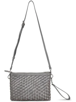 Schoudertas grijs - (B)27 x (H)18 cm