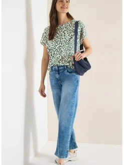 Shirt beige/groen