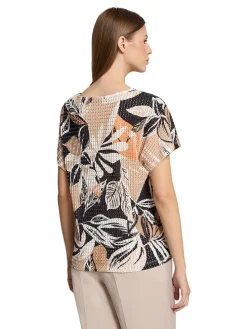 Shirt beige/zwart