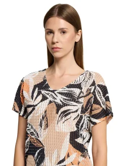 Shirt beige/zwart